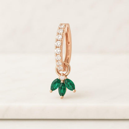 Dainty Emerald Earrings Emerald Studs