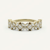 Marquise And Princess Cut Moissanite Diamond Wedding Band For Women