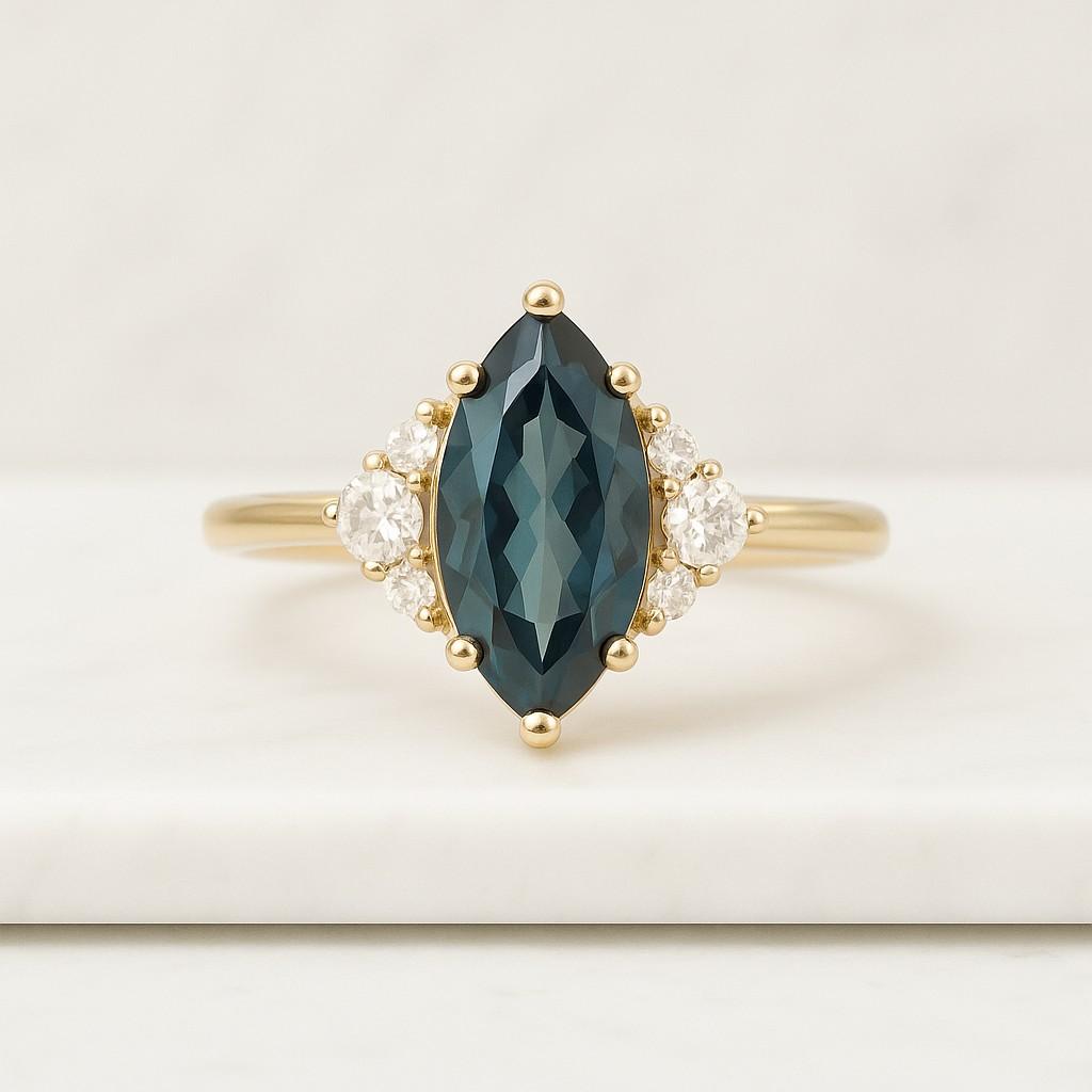 Marquise Cut Enhanced Green Diamond A Stunning Centerpiece for Your Engagement Ring Diamond Jewelry