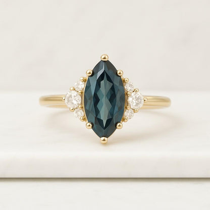 Marquise Cut Enhanced Green Diamond A Stunning Centerpiece for Your Engagement Ring Diamond Jewelry