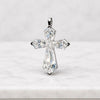 Shield Cut Diamond Cross Pendant Lab Grown Diamond Cross Pendant