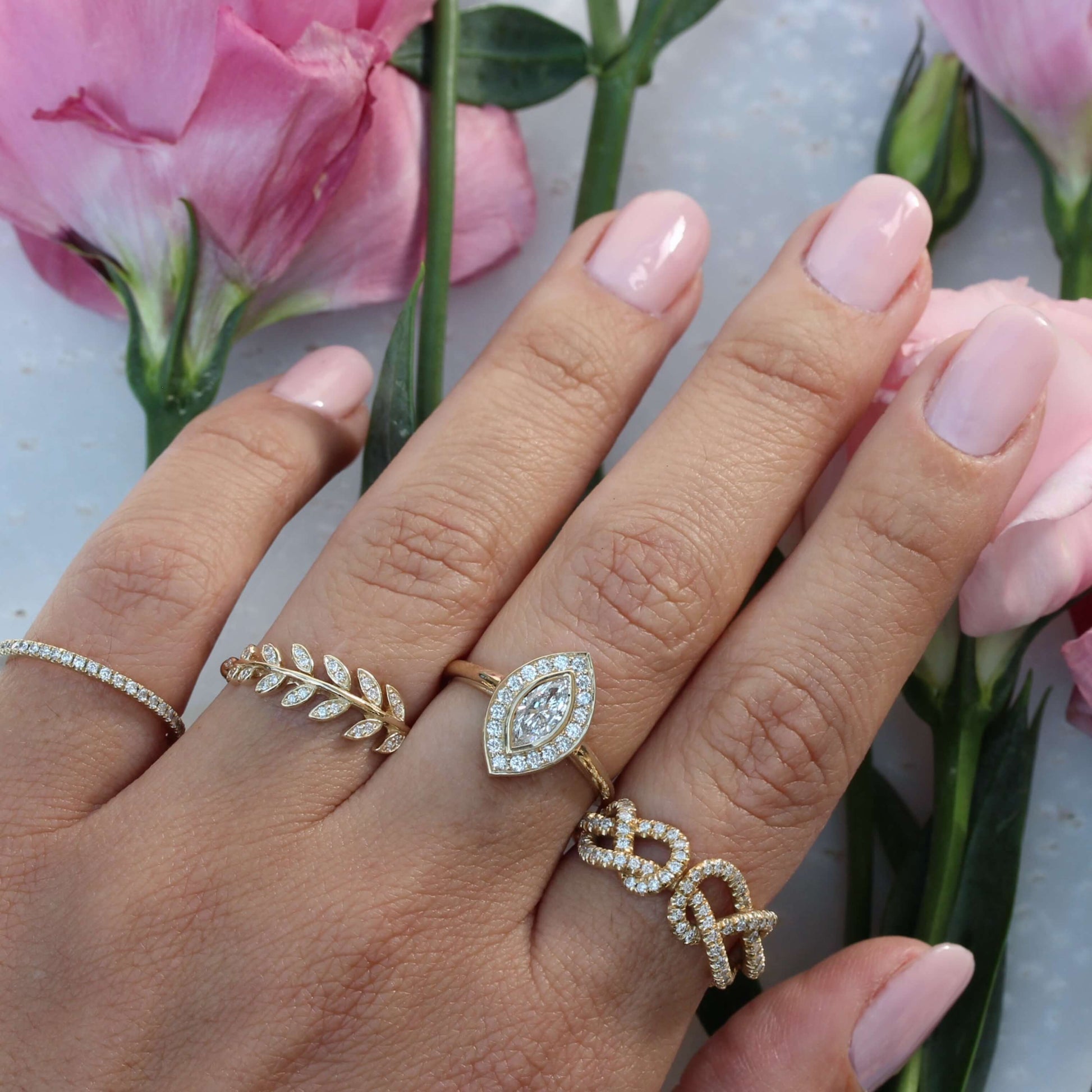 Marquise Cut Moissanite Ring - Promise Ring - Wedding Ring