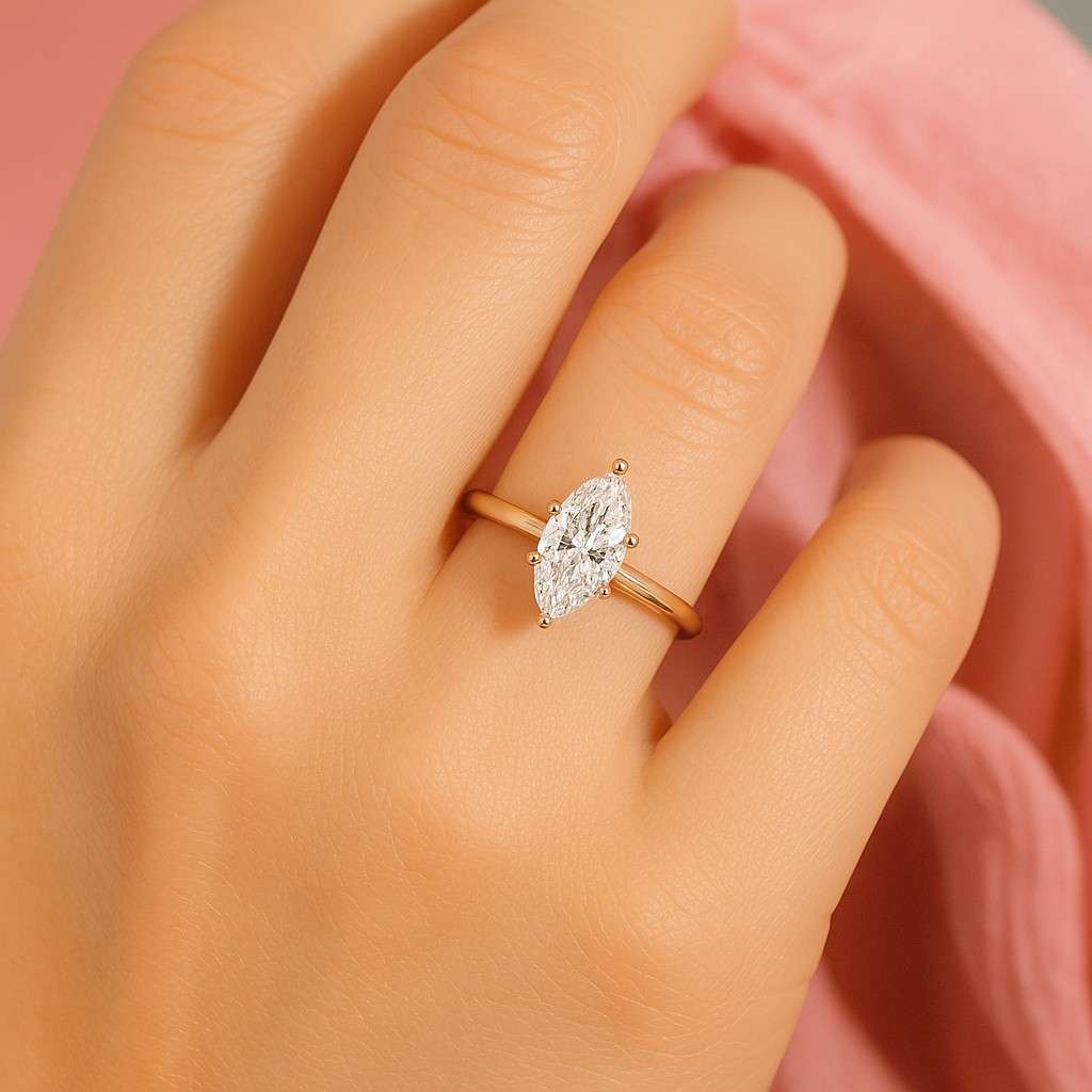 marquise diamond engagement ring diamond engagement ring set genuine lab grown diamond rings