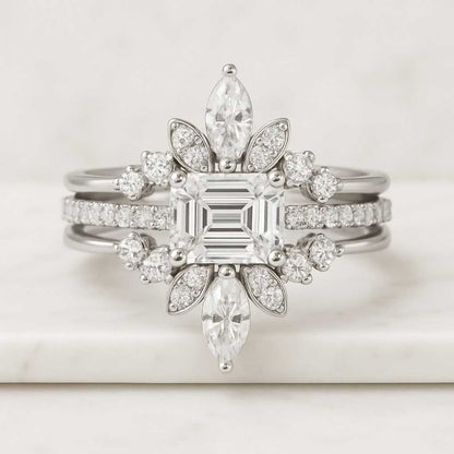 Marquise Diamond Engagement Ring Genuine Lab Grown Diamond Anniversary Ring