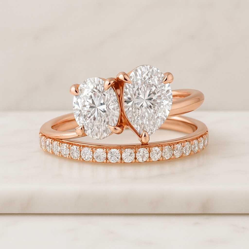 Marquise Diamond Ring Minimalist Promise Ring for Her Genuine Lab-Grown Diamond Ring Solitaire Ring