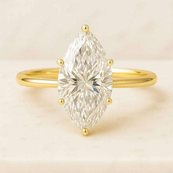 Marquise Diamond Solitaire Ring