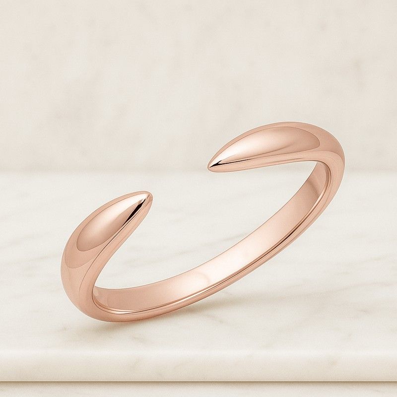 Marquise Emerald Ring 14k Solid Gold Half Eternity Band for Women Dainty Stacking Green Gemstone Ring Birthday Gift Jewelry for Her