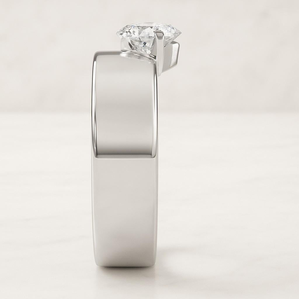 Marquise Engagement Ring Set Solitaire Marquise Ring with Matching Band