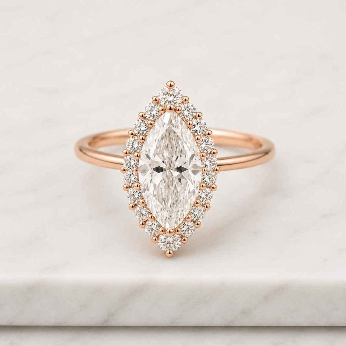 marquise halo engagement ring marquise cut diamond proposal ring