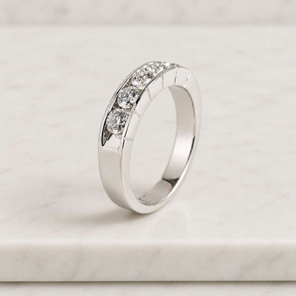 Marquise Lab Grown Diamond Wedding Band, Stackable Diamond Ring,
