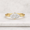 Marquise Cut Lab Grown Diamond Solitaire Engagement Ring