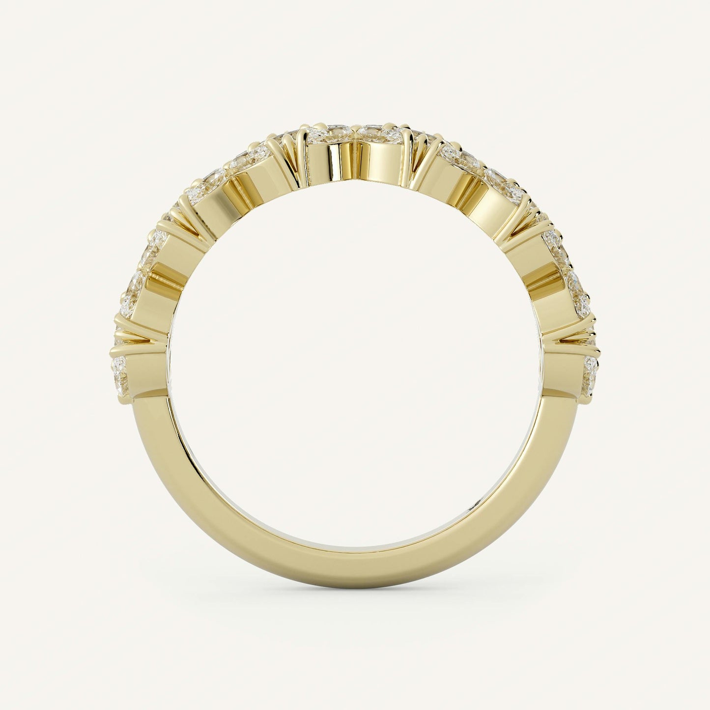 Marquise & Princess Diamond Flower Full Eternity Band