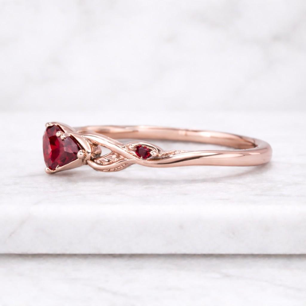 Marquise Red Ruby Ring