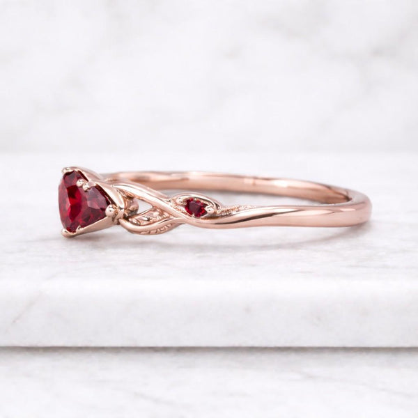 Marquise Red Ruby Ring