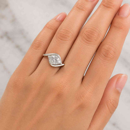 Marquise Ring E,VVS2 clarity Minimalist Ring Small East West Ring Lab Grown Diamond Ring Solitaire Ring for Her Marquise Engagement Ring
