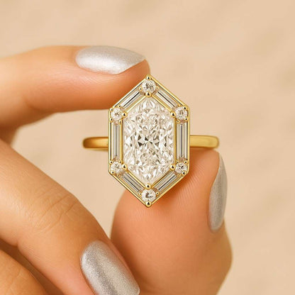 Marquise Round Diamond Band Ring Real Diamond Stackable Ring Solid Gold Marquise Wedding Band 14k Gold Eternity Ring Dainty Stacking Ring