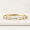 Alternating Marquise And Round Cut Lab Grown Diamond Band