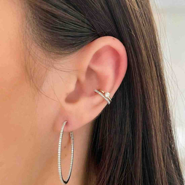 Marquise & Round Lab Grown Diamond Wedding Band, Minimalist Open Gap Half Eternity Matching Band for Engagement Ring, Anniversary Ring
