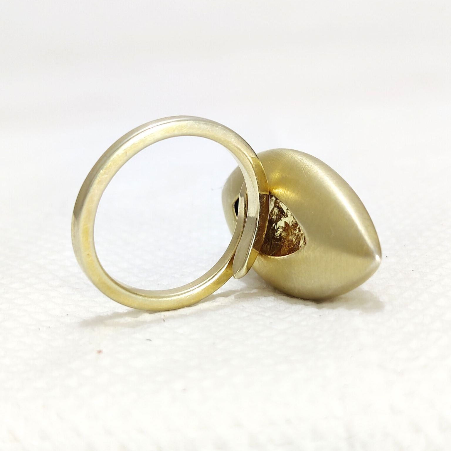Marquise Shape Adjustable Silver Ring