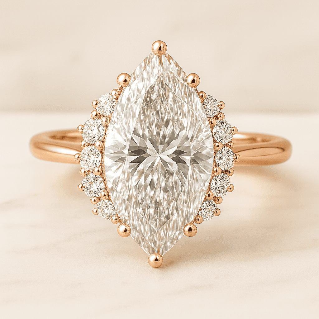 14k Solid Gold Diamond Solitaire Ring 0.15ct Round Dainty Engagement Band Simple Promise Ring for Her