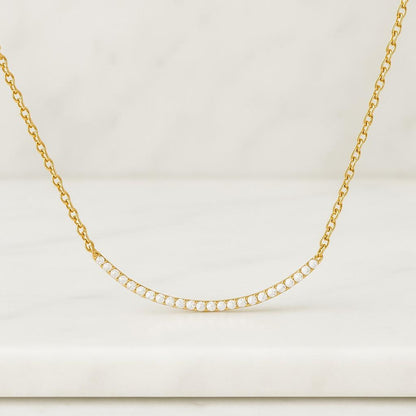 Marvelous Movable Diamond Necklace For Her 3.0 MM Round Cut Lab Grown Wedding Necklace