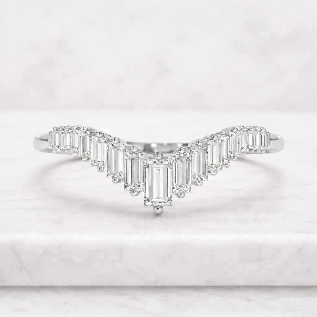Matching Band Promise Anniversary Ring