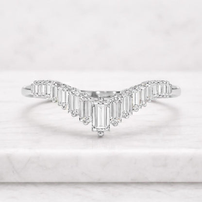 Matching Band Promise Anniversary Ring