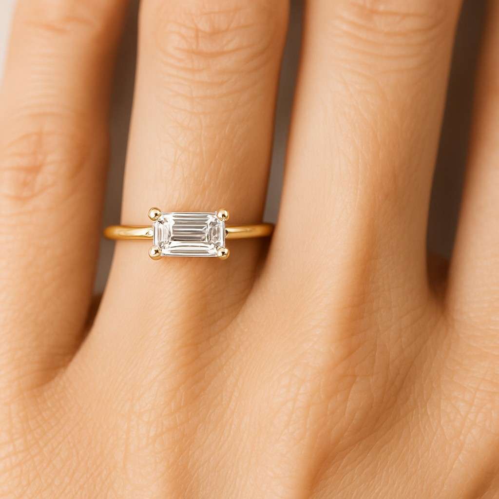 Matching Band Set Anniversary Gift for Women Promise Ring for Her