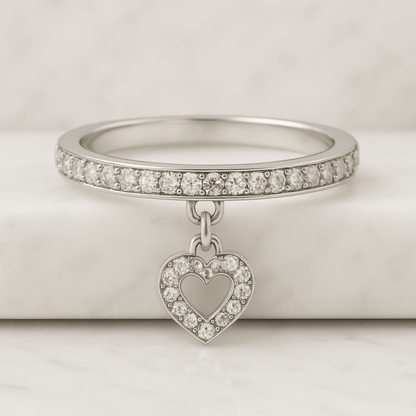 Matching Diamond Band Ring Set Stacked Engagement Ring Set Cluster Ring