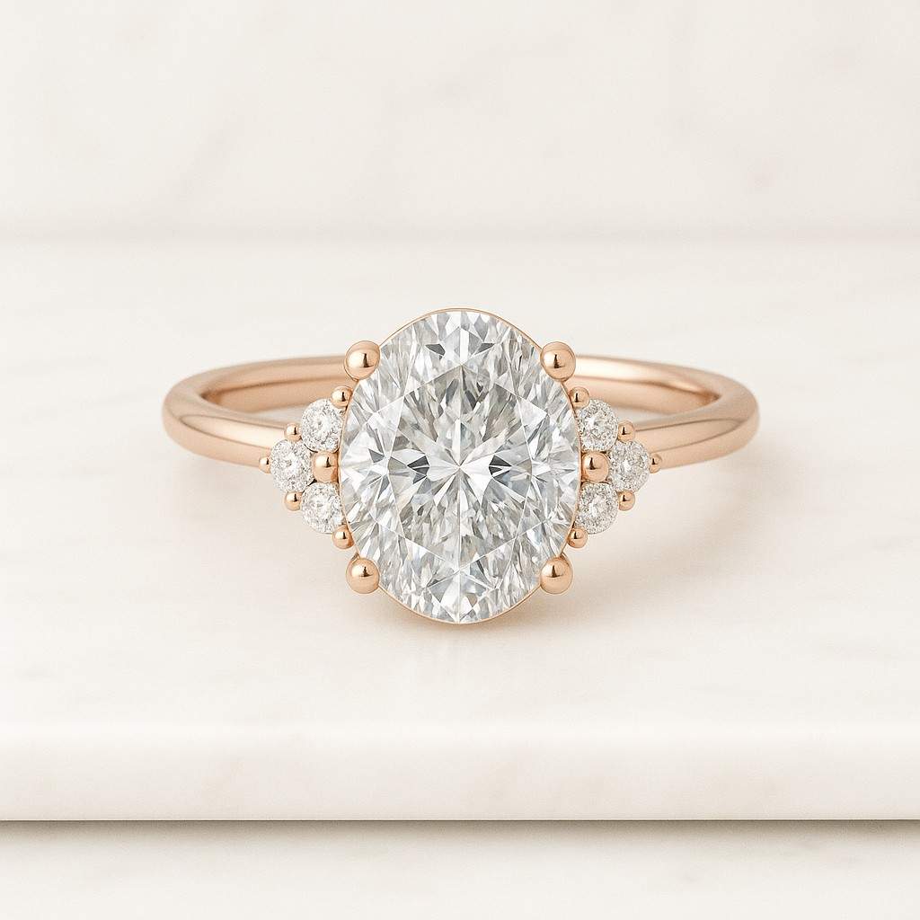 matching wedding band 1.50 ct oval diamond ring oval diamond engagement ring set genuine lab grown diamond wedding set
