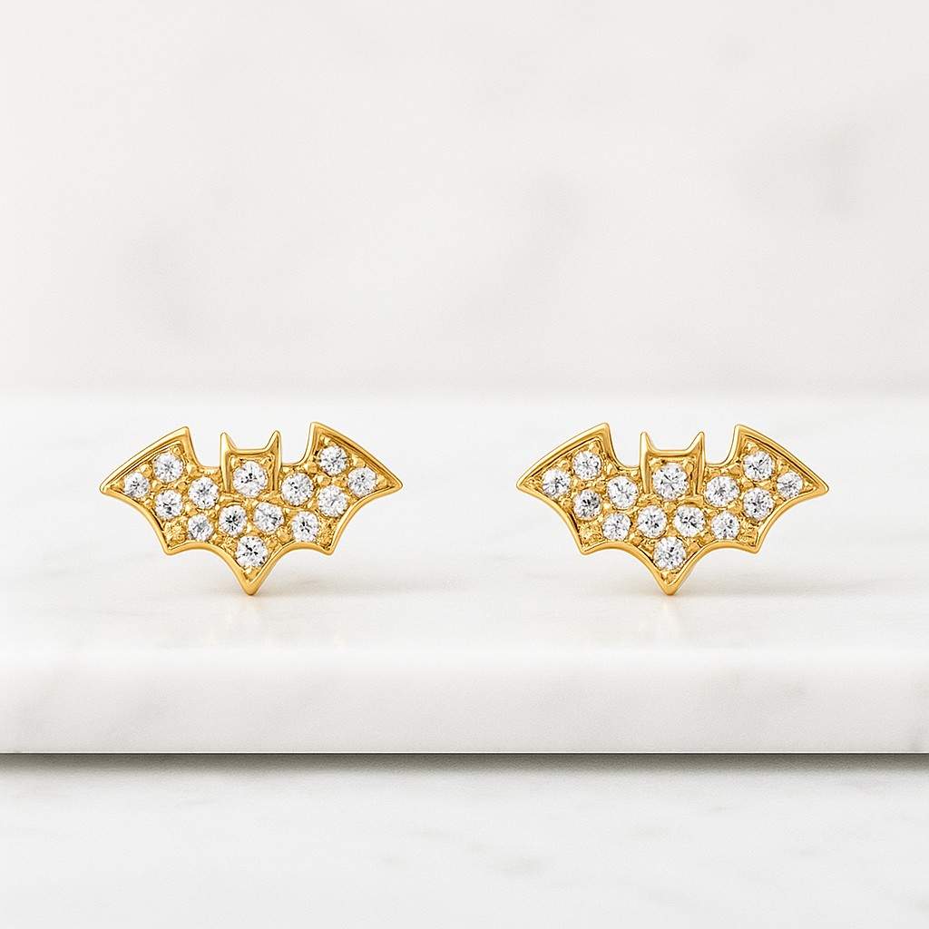 Men Earrings, in 14K White Gold Over Classic Earrings, Everyday Earrings