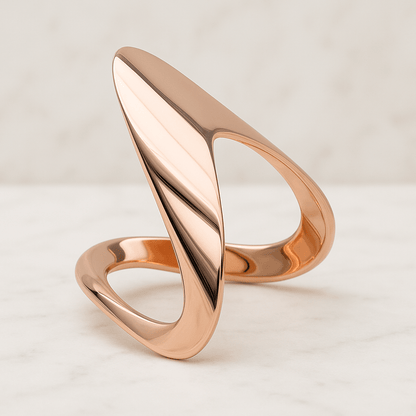 14K Gold Wave Wedding Ring Bands