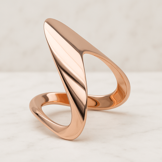14K Gold Wave Wedding Ring Bands
