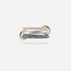 18K Solid Gold Connected Link Ring