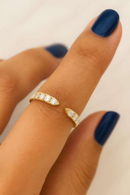 Minimalist Band, Pave Eternity Cuff Band, Stackable Band Gift