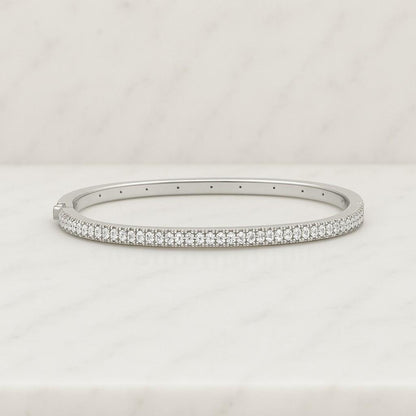 Minimalist CVD Diamond Bracelet 14K Solid Gold Chain Bracelet