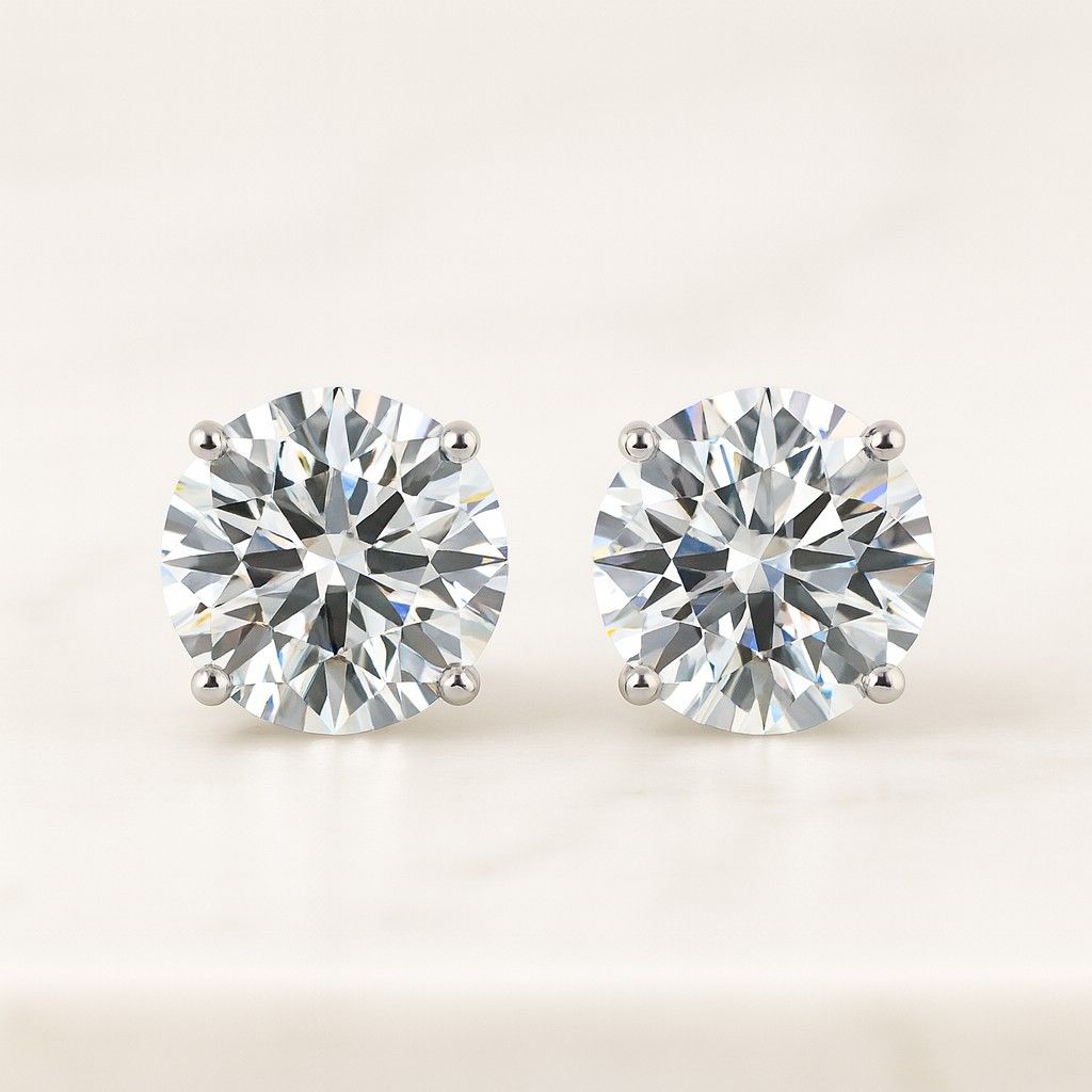 Minimalist Earrings Diamond Stud Earrings Gold Studs