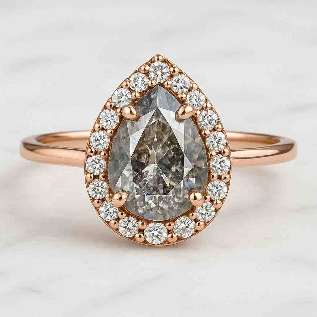 Minimalist Floral Diamond Ring Sterling Silver Blossom Band Promise Ring Flower Diamond Ring