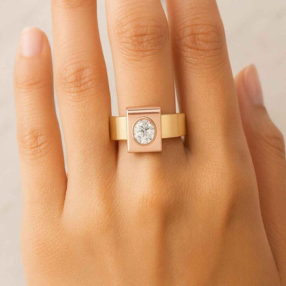 Minimalist Floral Inspired Promise Ring, Elegant Stacking Jewelry
