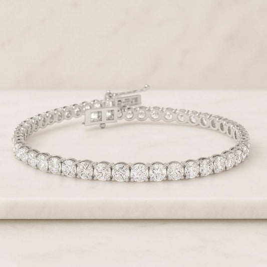 Minimalist Jewelry Sparkly Everyday VVS1 Moissanite Tennis Bracelet Bridal Gift Wedding Jewellery
