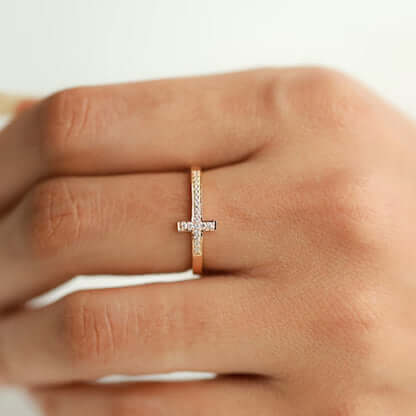 Minimalist Religious Ring for Women