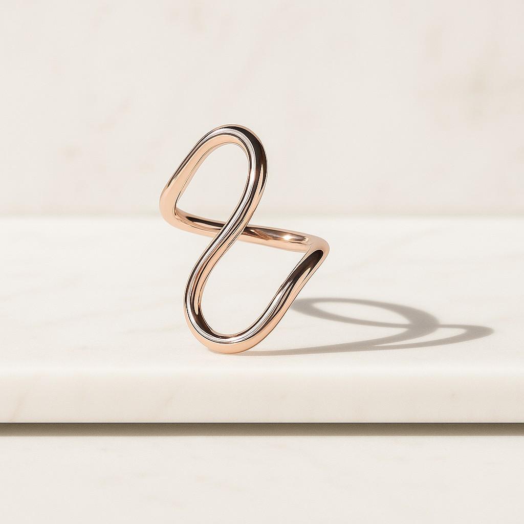 Minimalist White Gold Ring