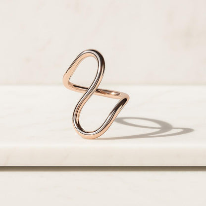 Minimalist White Gold Ring