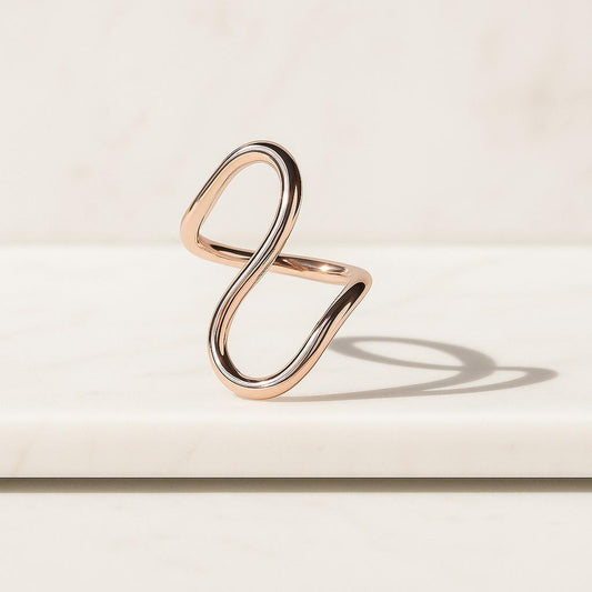 Minimalist White Gold Ring