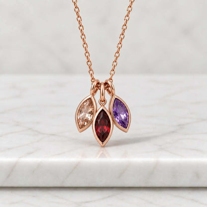 Mixed Cut Diamond Heart Pendant Necklace, Lab Grown, Bridal Jewelry
