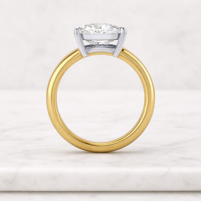 Modern Wave Design Engagement Ring