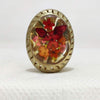 Real Flower Woke Adjustable Ring