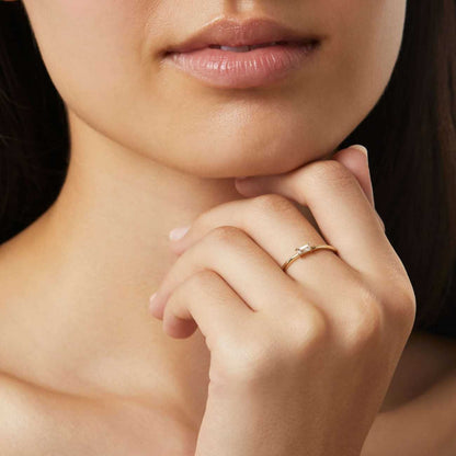 Moissanite Half Eternity Wedding Band: Minimalist Stacking Ring