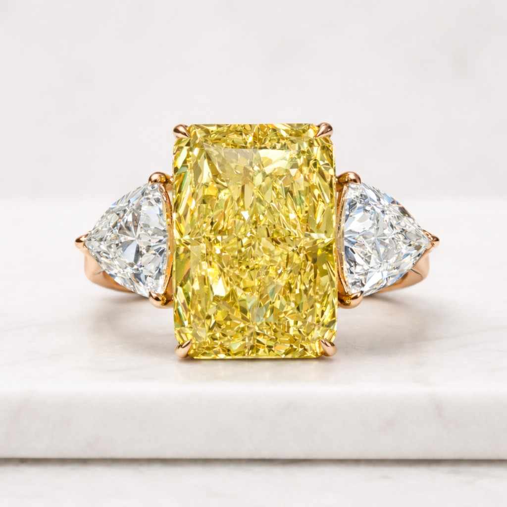 Moissanite Wedding Ring For Gif