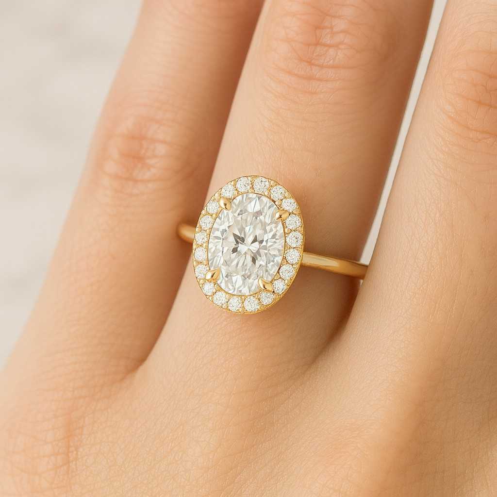 moissanite engagement ring diamond hidden halo ring haley bieber ring proposal ring